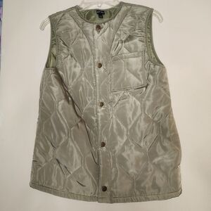 Girls Art Class Olive Green Puffer Vest XL